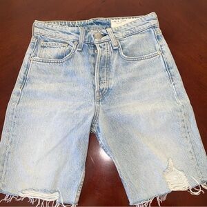 Rag & Bone Blue Denim Shorts MAYA‎ WALKING SHORTS